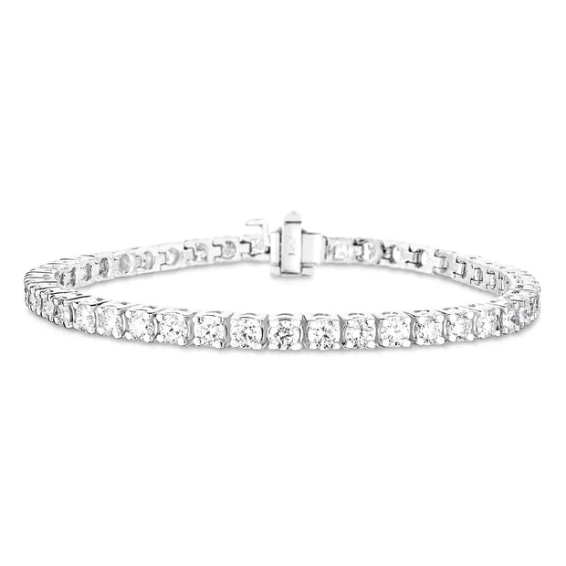 Lab Grown 7.00 Cttw. White Gold Diamond Tennis Bracelet