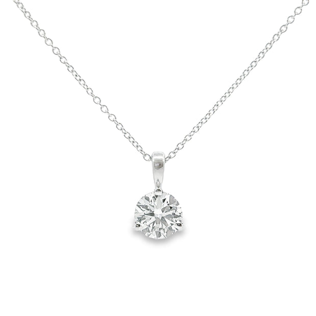 Lab Grown 0.41 Ct. White Gold Diamond Solitaire Pendant