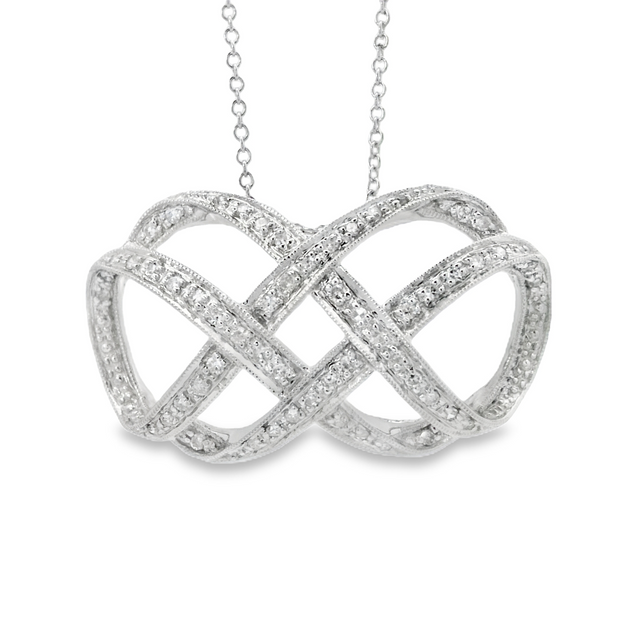 White Gold Diamond Slider Pendant