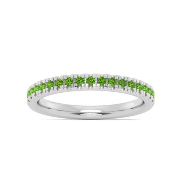 IMAGINE White Gold Peridot Band