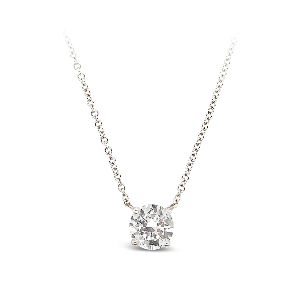 de Beers Forevermark Women's Diamond Circle Pendant Necklace in White Gold