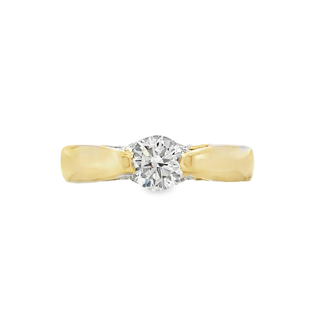 Lab Grown Yellow Gold Diamond Engagement Ring