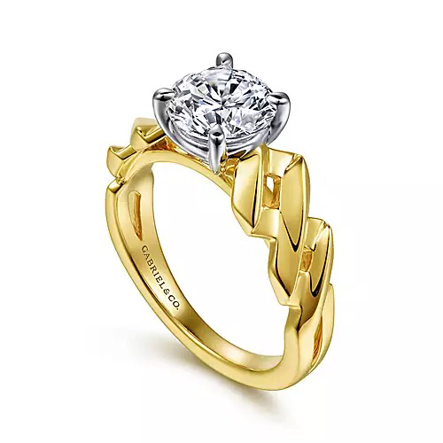 GABRIEL & CO "Contemporary" Engagement Ring