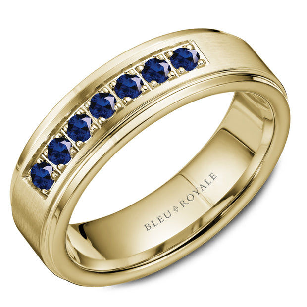 Bleu Royale "Diamond" Men's Wedding Band