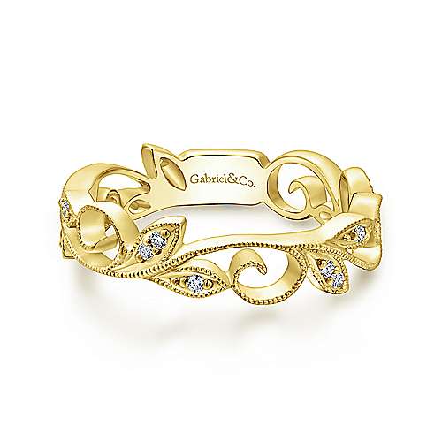 GABRIEL & CO "Stackable" Wedding Band