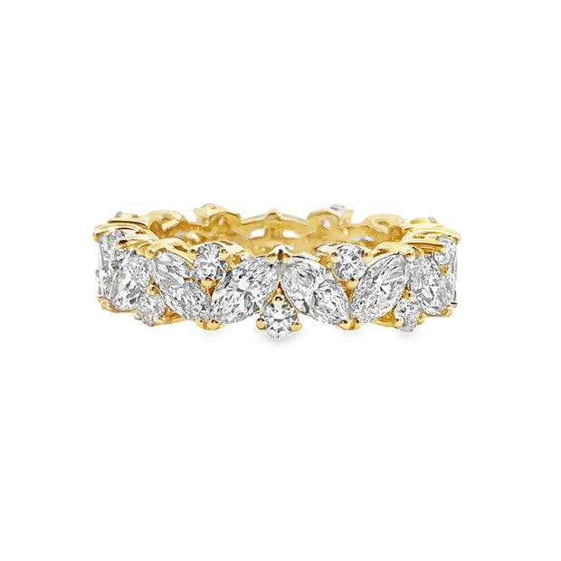 Lab Grown Yellow Gold Diamond Eternity Band