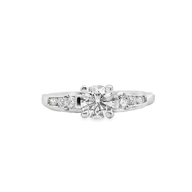 Lab Grown Platinum Diamond Engagement Ring