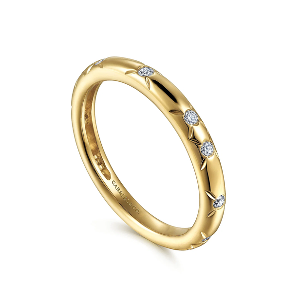 GABRIEL & CO "Stackable" Wedding Band