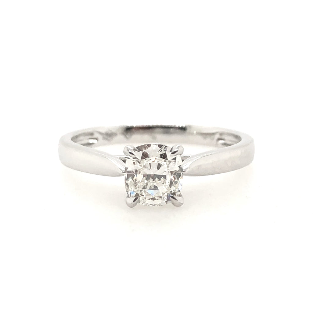 Platinum 0.50 De Beers Forevermark Pear 0.27 CTW Diamond Ring