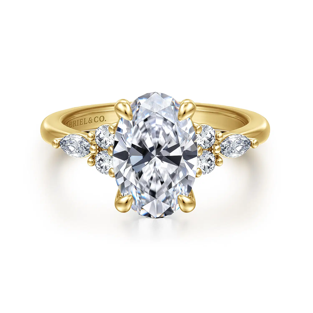 GABRIEL & CO "Contemporary" Engagement Ring