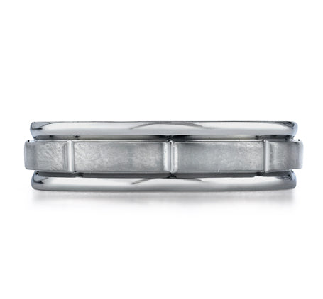 Benchmark White Gold Men's Wedding Band