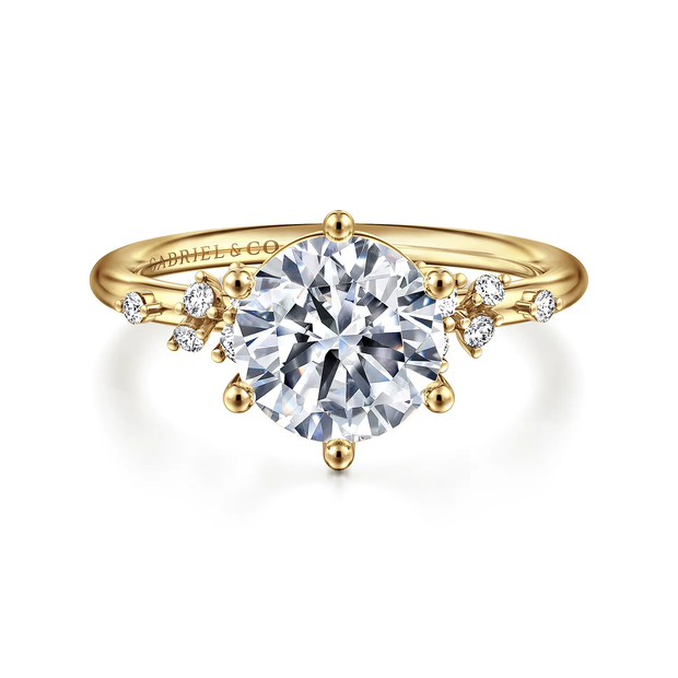 GABRIEL & CO "Starlight" Engagement Ring