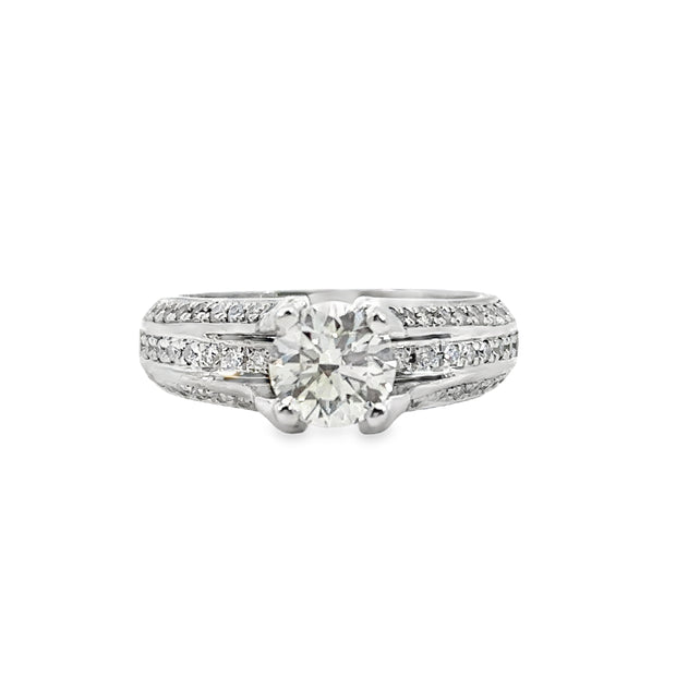 Lab Grown White Gold Diamond Engagement Ring