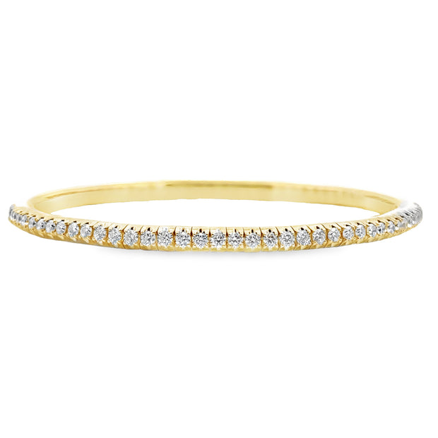 Yellow Gold Diamond Bangle Bracelet