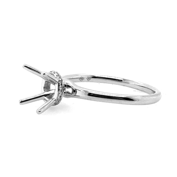 White Gold Solitaire Engagement Ring