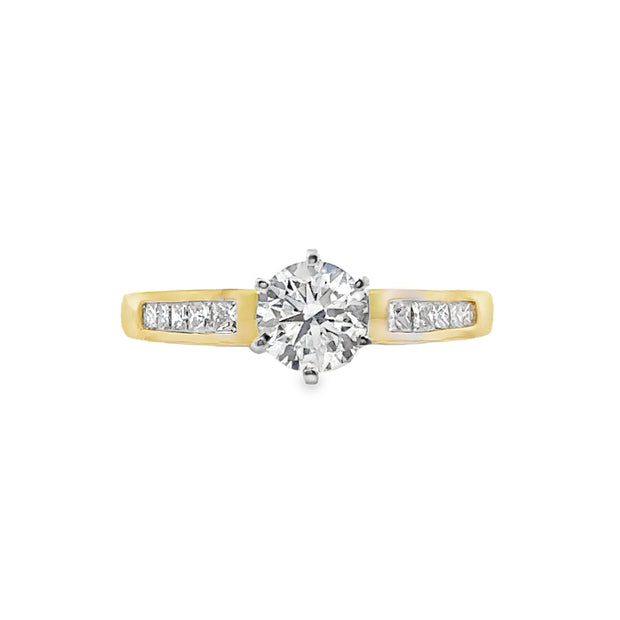 Lab Grown Yellow Gold Diamond Engagement Ring