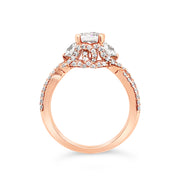 Scott Kay "Namaste" Three Stone Engagement Ring