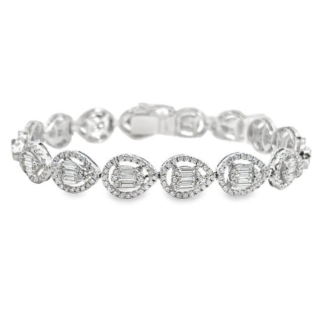 White Gold Diamond Fashion Bracelet