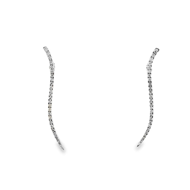 White Gold Diamond Fashion Earrings