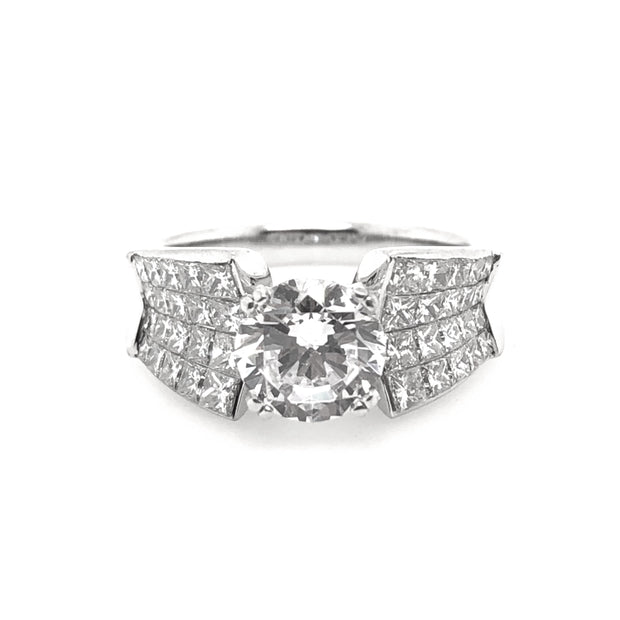 White Gold Diamond Engagement Ring