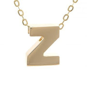 Yellow Gold Initial Necklace