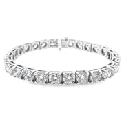 Lab Grown 20.35 Cttw. White Gold Diamond Tennis Bracelet