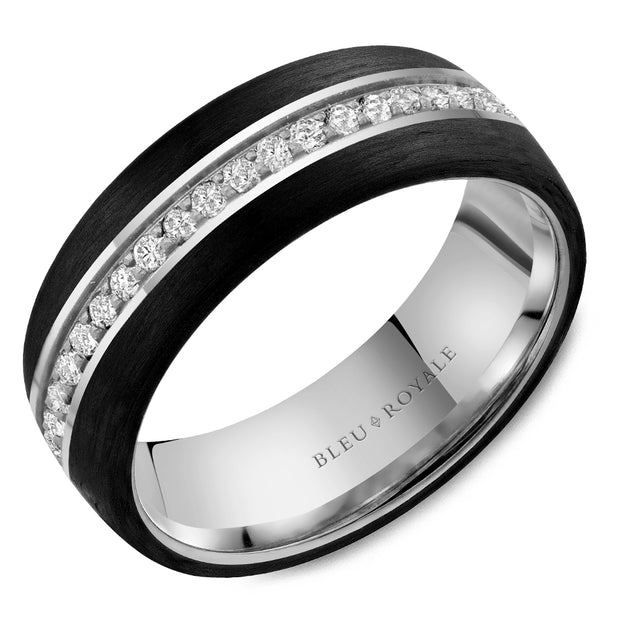 Bleu Royale "Diamond" Men's Wedding Band