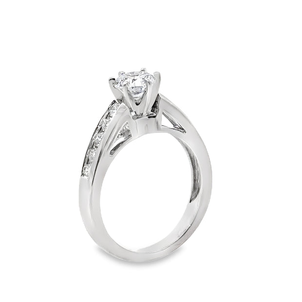 Lab Grown White Gold Diamond Engagement Ring