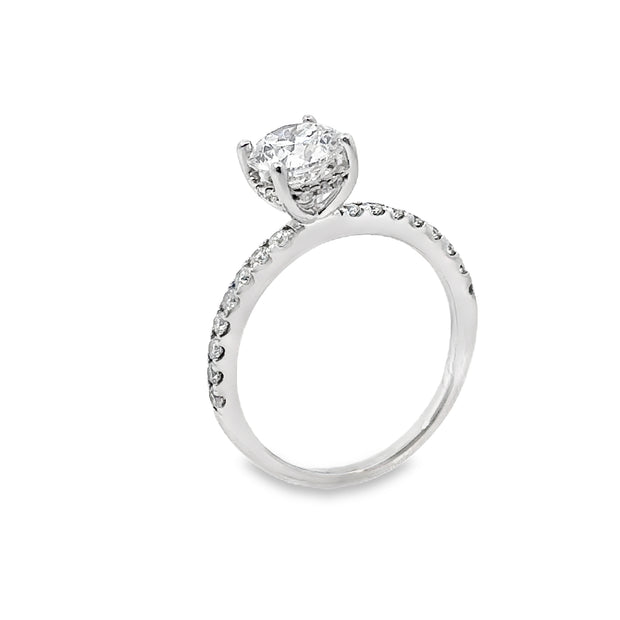 Lab Grown White Gold Diamond Engagement Ring