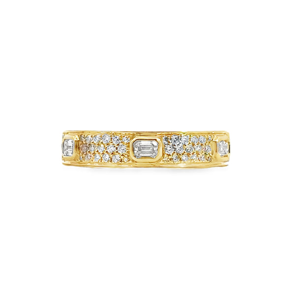 Shy Creation Yellow Gold Diamond Fashion Band