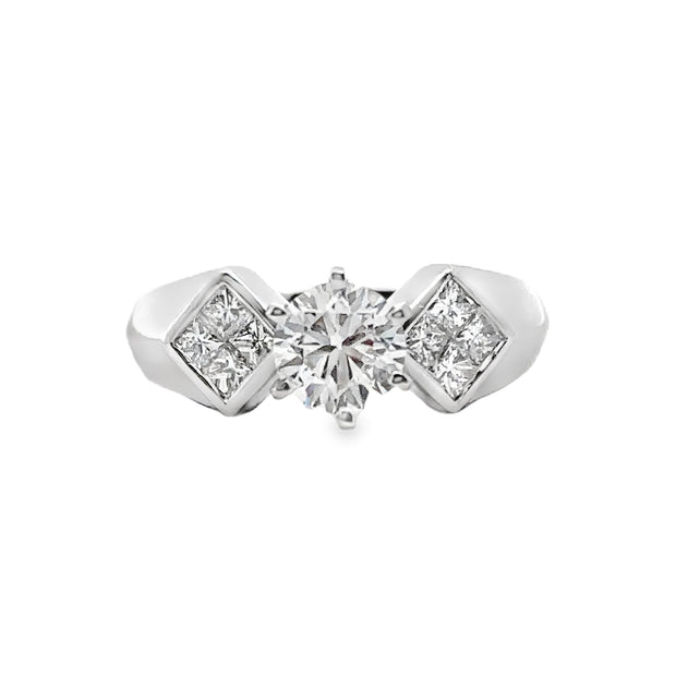 Lab Grown Platinum Diamond Engagement Ring