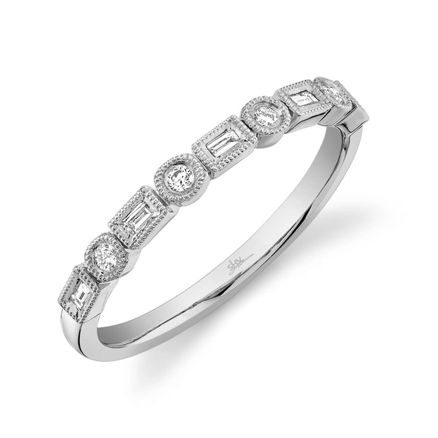 Shy Creation White Gold Diamond Wedding Band