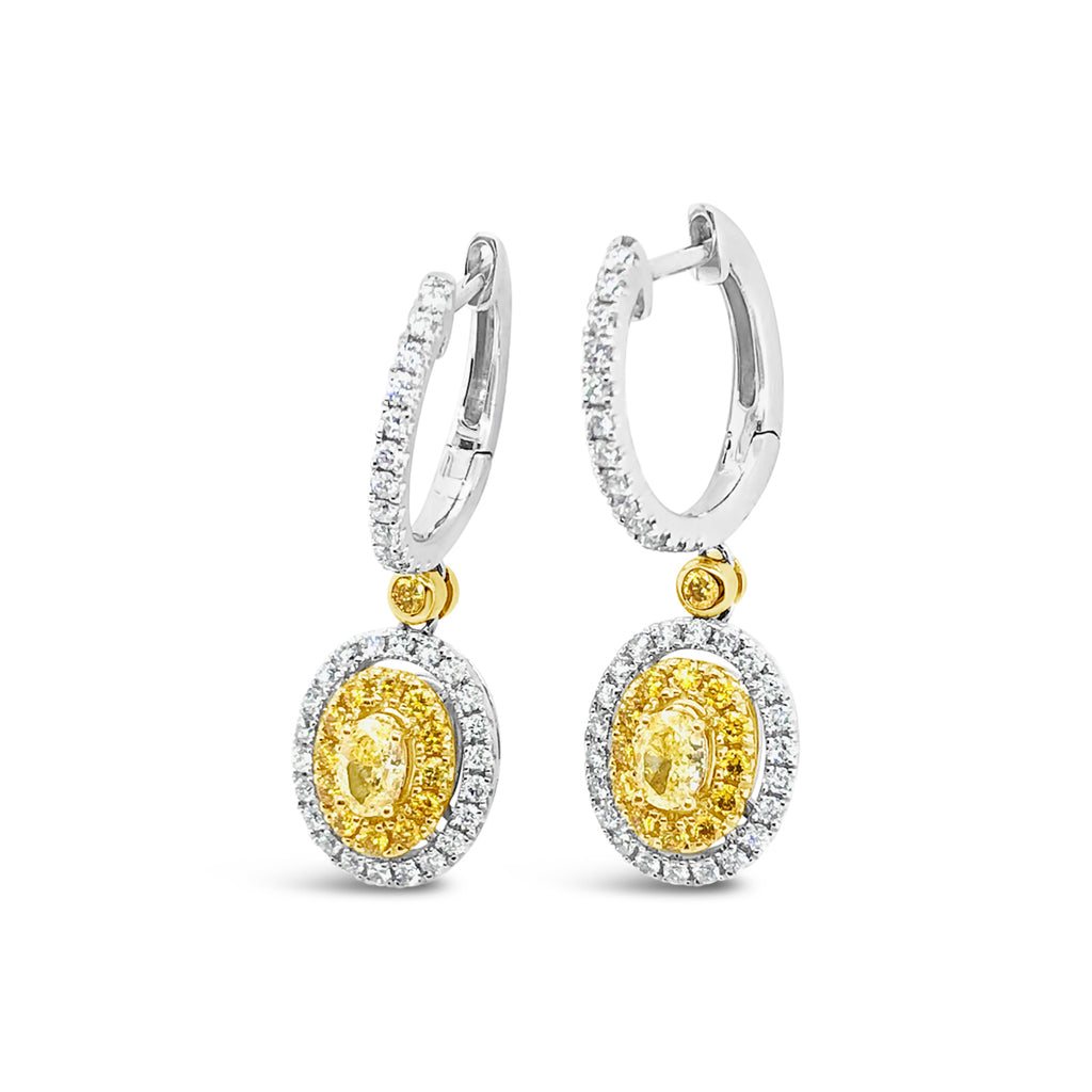 Women's High Carbon Diamond Super Fairy Bow Yellow Diamond on sale Earrings