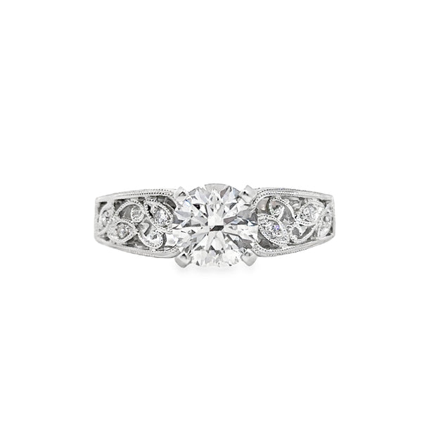 Lab Grown White Gold Diamond Engagement Ring