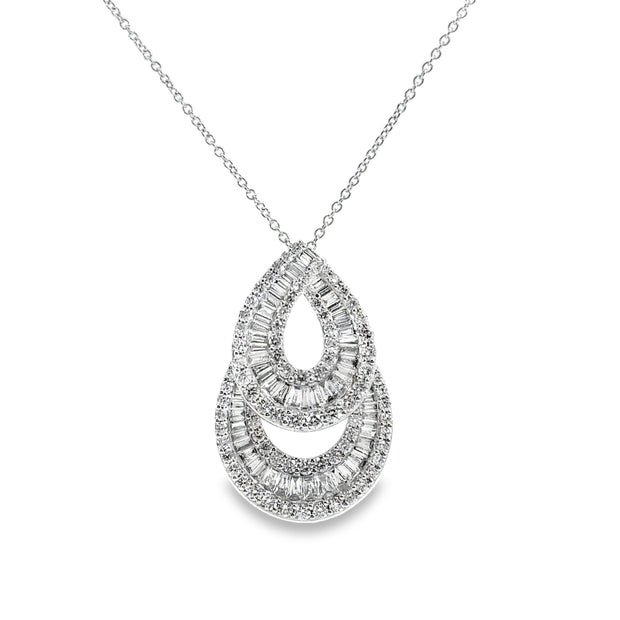 White Gold Diamond Fashion Pendant