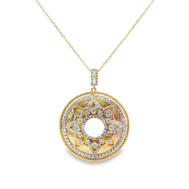 Yellow Gold Diamond Fashion Pendant