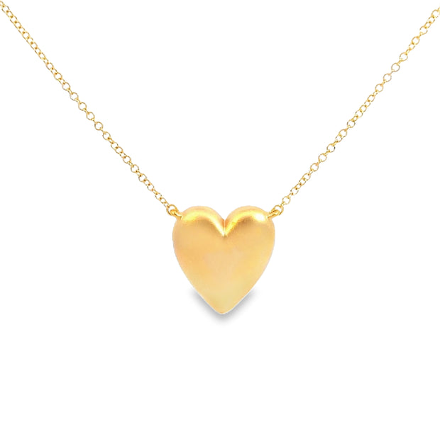 Yellow Gold Heart Necklace