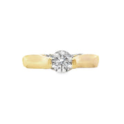 Lab Grown Yellow Gold Diamond Engagement Ring