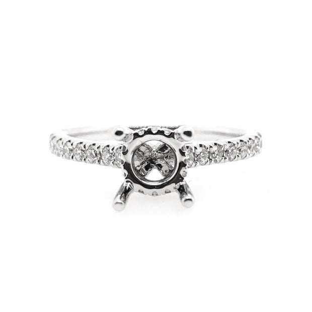 White Gold Diamond Engagement Ring