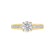 Lab Grown Yellow Gold Diamond Engagement Ring