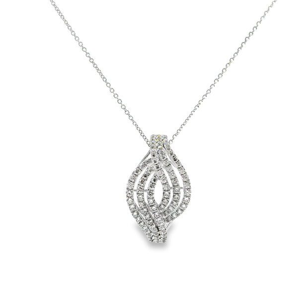 White Gold Diamond Fashion Pendant