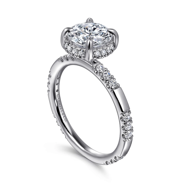 GABRIEL & CO "Contemporary" Engagement Ring