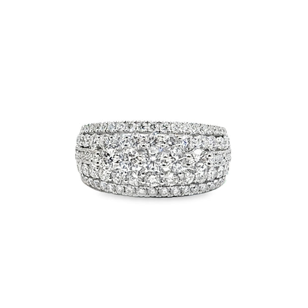 Forevermark White Gold Five Stone Diamond Band