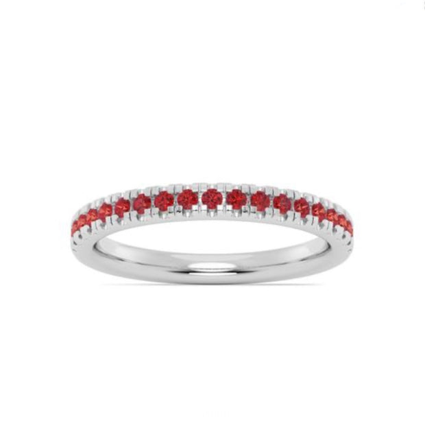 IMAGINE White Gold Ruby Band