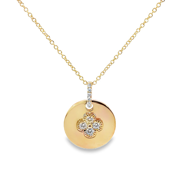 Yellow Gold Diamond Fashion Pendant