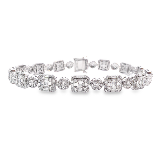 White Gold Diamond Fashion Bracelet