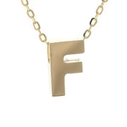 Yellow Gold Initial Necklace