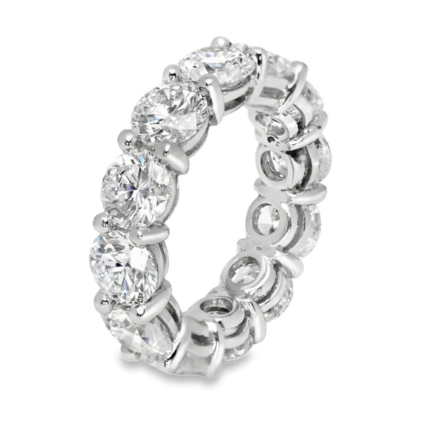 Lab Grown White Gold Diamond Eternity Band