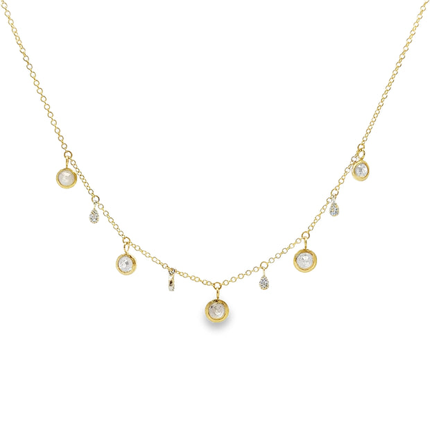 Meira T Yellow Gold Diamond Fashion Necklace