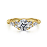 GABRIEL & CO "Contemporary" Engagement Ring